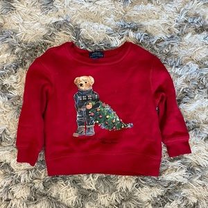 Polo Ralph Lauren 2T Christmas Bear Sweatshirt